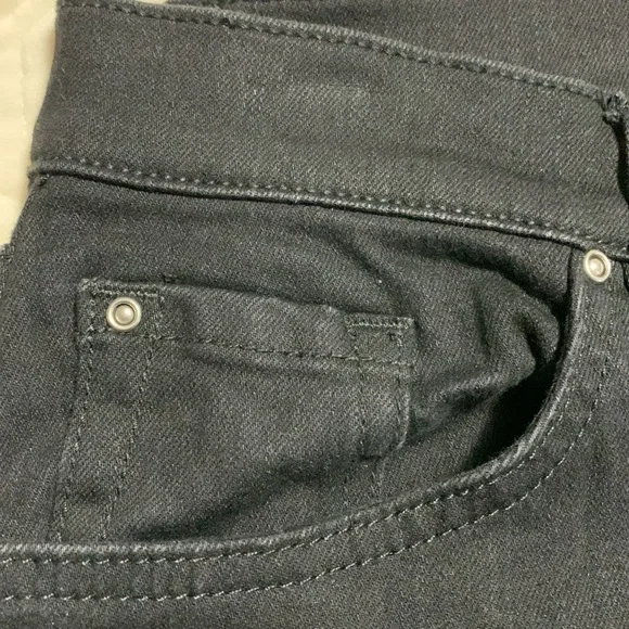 Sene Cailee Hills Women Sizeless Air Straight Black High-Rise Full Length Jeans - Picture 3 of 13